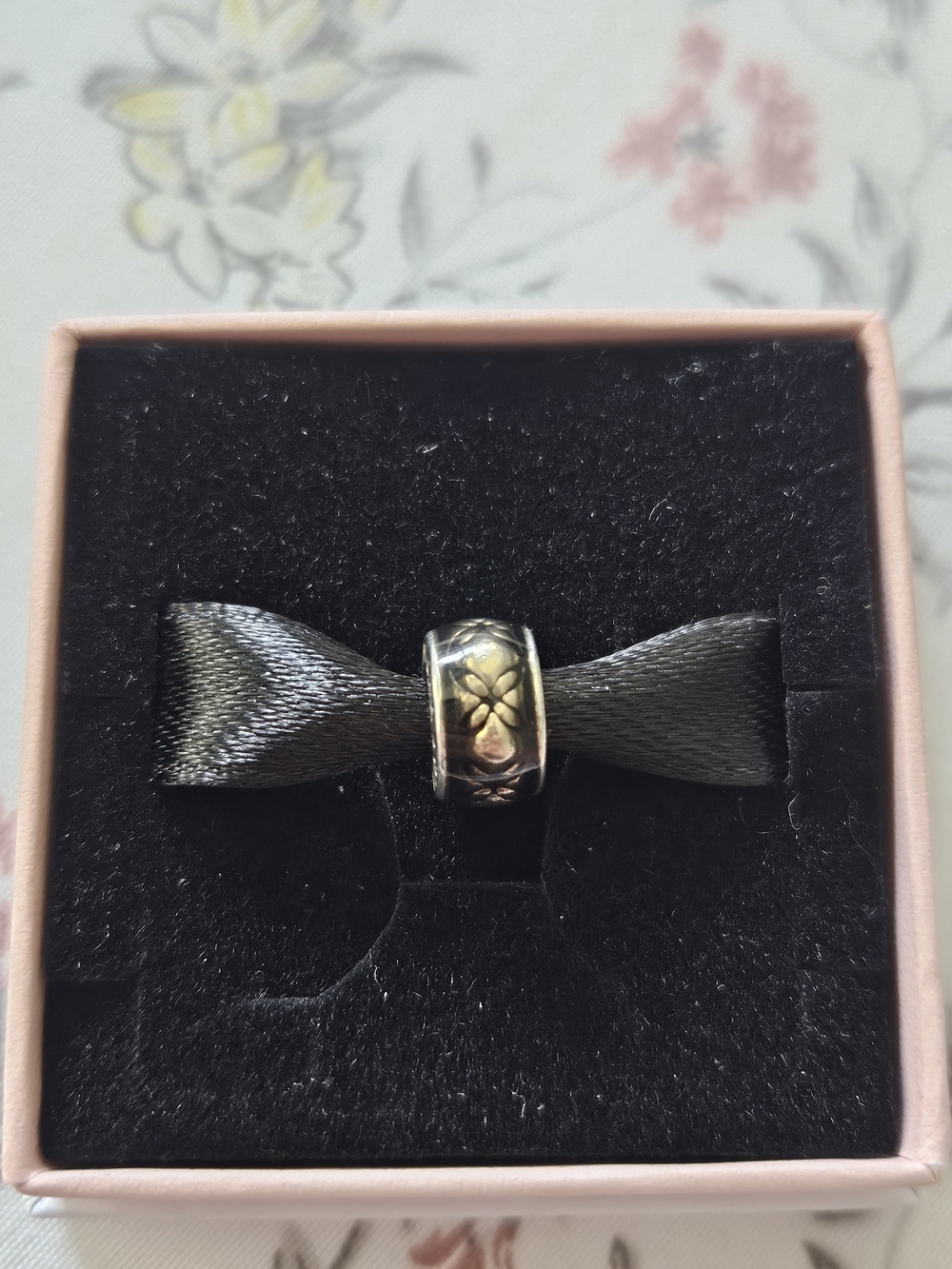 Pandora Golden Floral Vintage Spacer Charm
